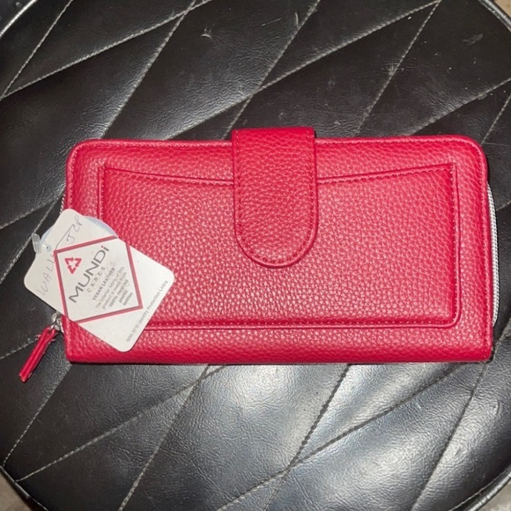 (2) NWT Mundi Cares Vegan Leather Wallet